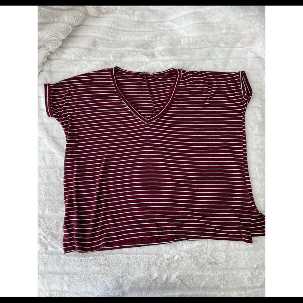 Brandy Melville Oversized V-neck Tee.